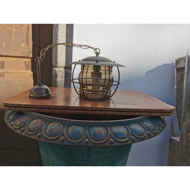 Navy Ceiling Lamp, in Very Good conditions. Designed 1950 to 1959 European Plug (up to 250V).The wiring of this item may...