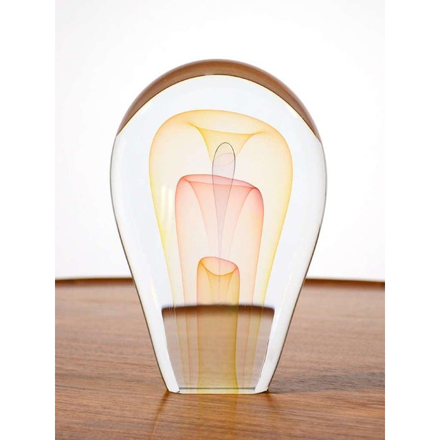 Late 20th Century Modern Art Glass Sculpture by Ed Nesteruk For Sale In Chicago - Image 6 of 7