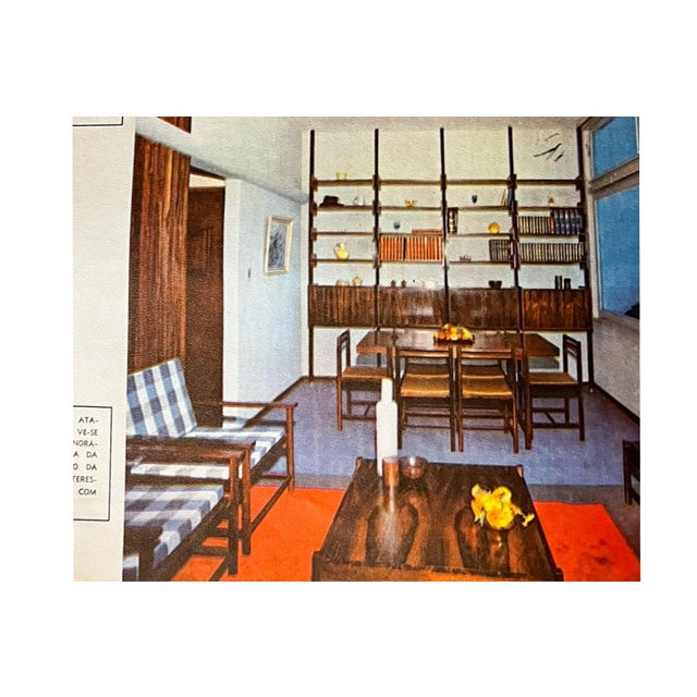 Monumental Set of Twelve Brazilian Modern Rosewood Dining Chairs by Celina With Saddle Mohair Upholstery, Brazil, 1960s For Sale - Image 14 of 14