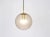Brass with Smoked Glass Ball Pendant from Limburg, Germany, 1970s For Sale - Image 9 of 13