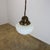 Art Deco Milk Glass Pendant Light For Sale - Image 11 of 14