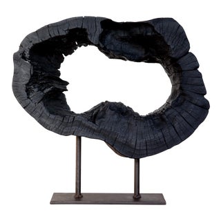 Om Collection Shou Sugi Ban Abstract Sculpture For Sale