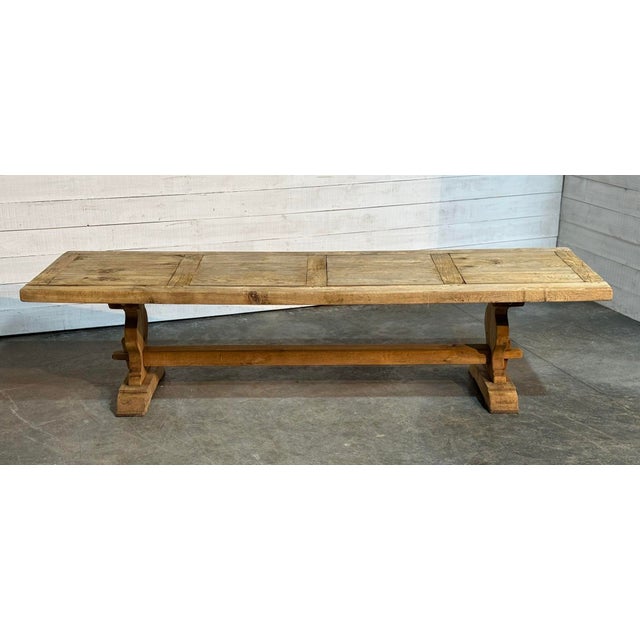 French Oak Farmhouse Dining Table, 1929 For Sale - Image 13 of 18