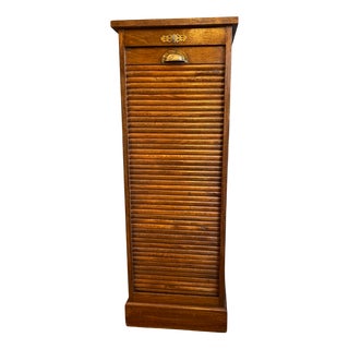 Antique French Roller Shutter Cabinet, 1890s For Sale