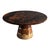 "Goodwood" Round Table With Unique Woods and Bronze Details, Handmade For Sale - Image 4 of 5