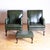 Mid 20th Century Pair of George Smith Style Leather Armchairs and Ottoman For Sale In Philadelphia - Image 6 of 10