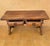 1930s 1930s Low Rustic Walnut Console Table with Two Drawers and Iron Stretcher For Sale - Image 5 of 9