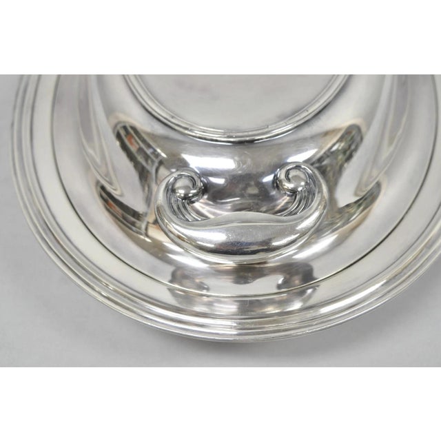 Vintage Wallace N6706 Silver Plated Large Oval 15" Covered Serving Dish For Sale - Image 4 of 16