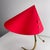 J.T. Kalmar Table Lamp with Golden Crows Foot and Newly Upholstered Red Silk Shade by J. T. Kalmar, 1950s For Sale - Image 4 of 14
