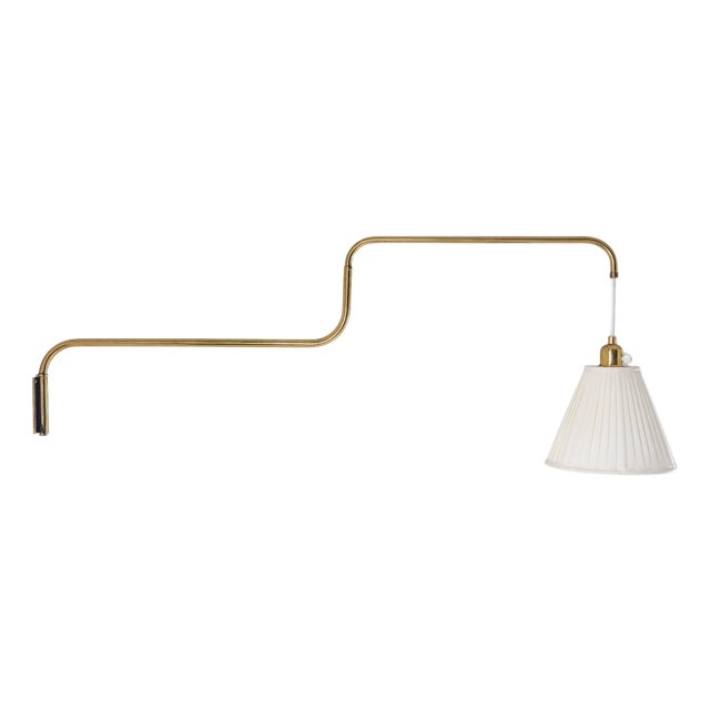 Swedish Wall Lamp in Brass, 1940s For Sale