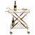 Brass and Burgundy Lacquered Wood Bar Cart by Cesare Lacca, Italy, 1950s For Sale - Image 15 of 15
