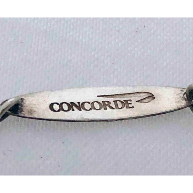1990s Concorde British Airways Sterling Silver Port Decanter Bottle Label in Original Box Chairish