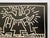 Keith Haring Estate Vintage 1993 Lithograph Print Framed Pop Art Poster " Poster for Tony Shafrazi Gallery " 1982 For Sale - Image 9 of 12