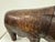 Brown Vintage Leather Hippo by Dimitri Omersa for Liberty and Abercrombie and Fitch, 1970s For Sale - Image 8 of 18