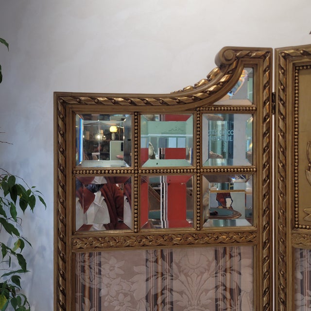 Gold Napoleon III Screen in Goldenwood, France, 1890s For Sale - Image 8 of 18