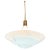 1980s Art Deco Memphis Streamline Sky Blue Art Glass Chandelier Pendant Light For Sale - Image 9 of 9