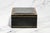 Nice Mid Century Vintage Italian Black Leather Gold Border Jewelry Trinket Box For Sale - Image 13 of 18