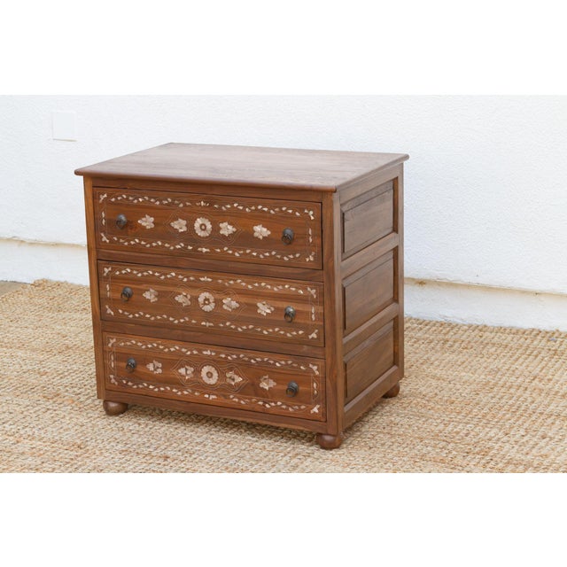 Mother of Pearl Inlay Damascus Dresser For Sale - Image 4 of 12