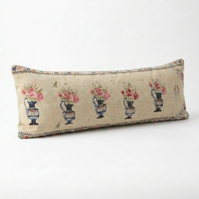 Mid-Century Modern Anatolian Bedding Kilim Pillow Cover 18'' X 59'' For Sale - Image 3 of 4
