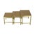 Mid-Century Modern Vintage Nesting Tables in Brass and Copper, 1950s, Set of 3 For Sale - Image 3 of 13