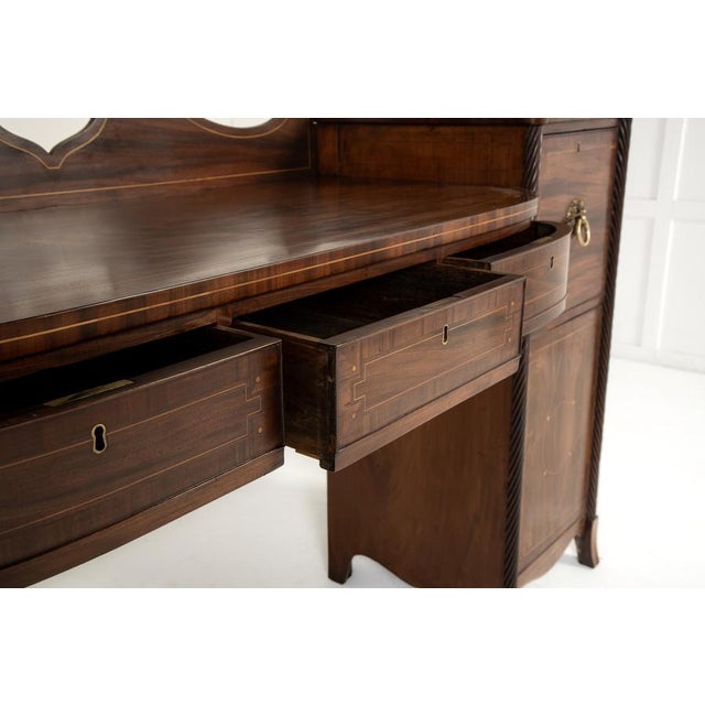 Wood Small 19th Century English Regency Mahogany Sideboard For Sale - Image 7 of 11