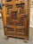 Unusual Circa 1650 Solid Walnut Carved Single Door Cabinet From Spain For Sale - Image 12 of 18