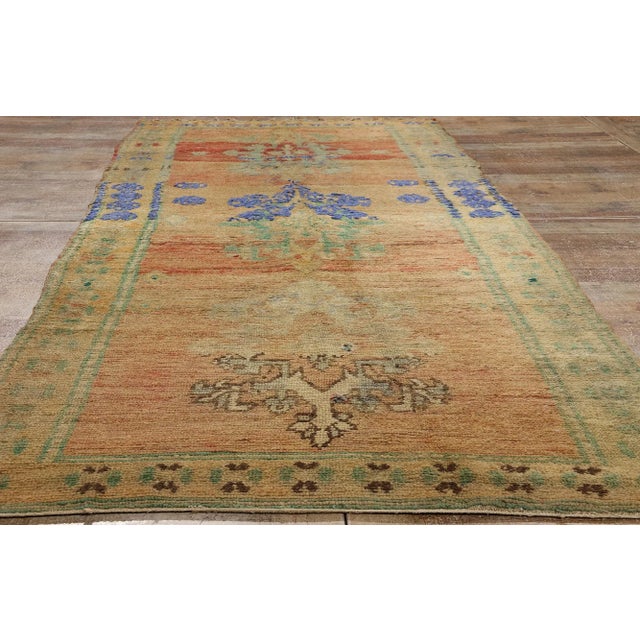 Textile Vintage Boujad Moroccan Rug - 04'01 X 10'06 For Sale - Image 7 of 9