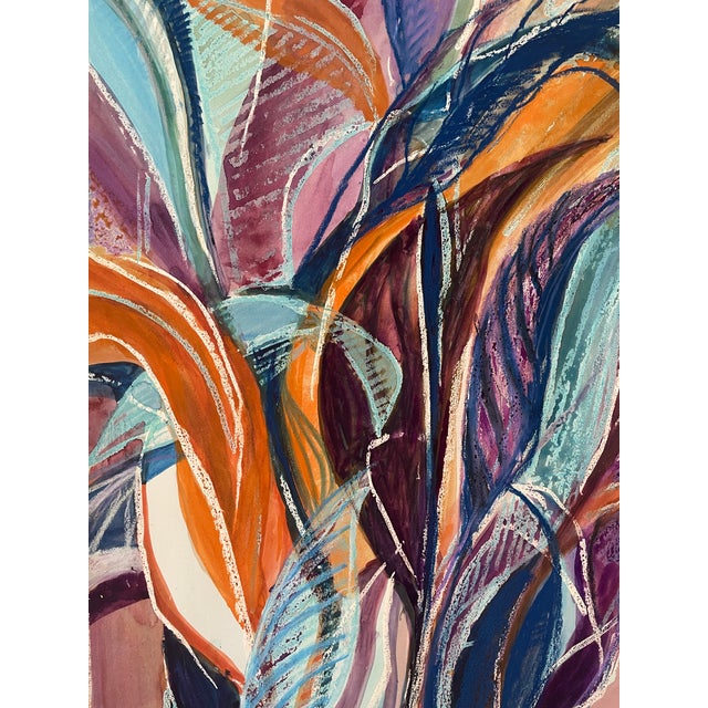 Modern House Plant Watercolor by Knoxville Artist Marilene Foxx For Sale - Image 3 of 8
