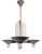 Vintage French Brass Acrylic Chandelier, 1970s For Sale