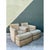 Late 20th Century Vintage Donghia Swivel Lounge Chairs With Ottomans - A Pair For Sale - Image 5 of 12
