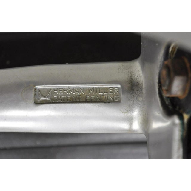 Vintage Herman Miller Charles and Ray Eames Design Swivel Aluminum Group Chair For Sale - Image 10 of 11