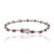 VRJewels 2.9ct Red Ruby & Diamond Tennis Bracelet in 14k White Gold For Sale - Image 9 of 16