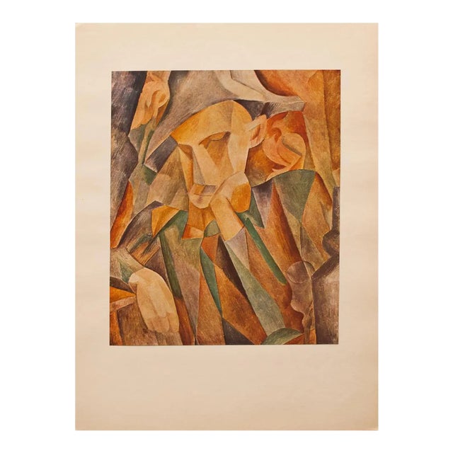 1940s After Pablo Picasso, "Leaning Harlequin" First Edition Period Offset Lithograph For Sale