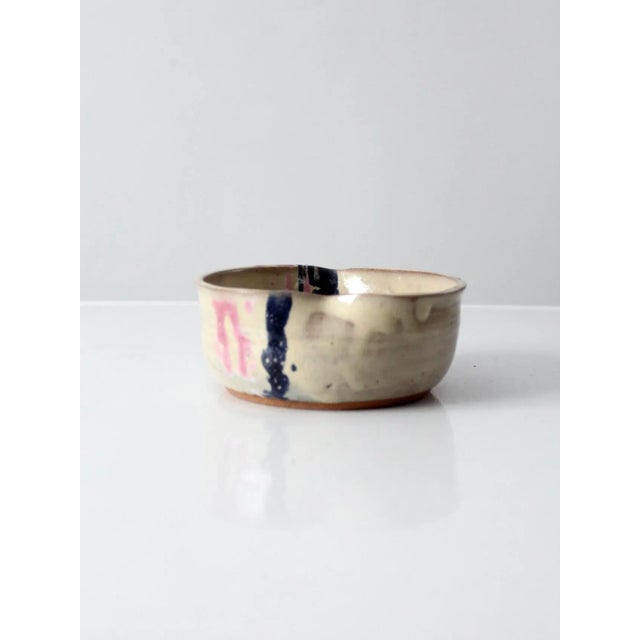 Late 20th Century Vintage Heart Shaped Studio Pottery Bowl For Sale - Image 5 of 10