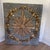Antique Italian carved wood gilded starburst panel