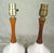 Mid 20th Century Mid Century Modern Small Pottery and Walnut Table Lamps - a Pair For Sale - Image 14 of 15