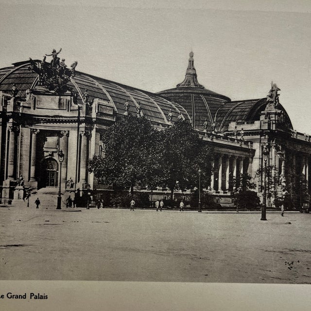 Le Grand Palais, Paris. 1933. Antique Sepia toned print. Ready for framing. Image measures 6 x 10 inches.