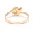 Modern Opal and Diamond Engagement Ring, 14k Yellow Gold, Ring Size 6.5 For Sale - Image 3 of 6