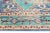 Boho Chic Vintage Style Blue / Beige Persian Rug For Sale - Image 3 of 6