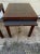 Wood Late 20th Century Pair of Mahogany Chinese Chippendale Style End Tables With Writing Surfaces For Sale - Image 7 of 8