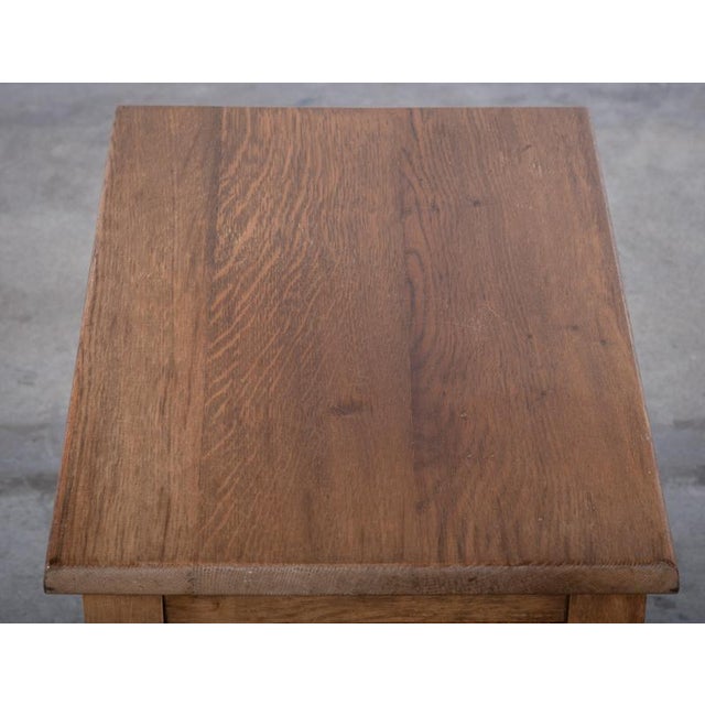 Wood Danish Brutalist Oak Cabinet, 1960s For Sale - Image 7 of 9