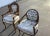 1960s Mid Century Vintage Chairs With Carved Oak Wood Frames- Set of 2 For Sale - Image 5 of 10