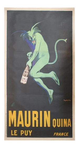 Early 20th Century Maurin Quina Ley Puy French Poster
