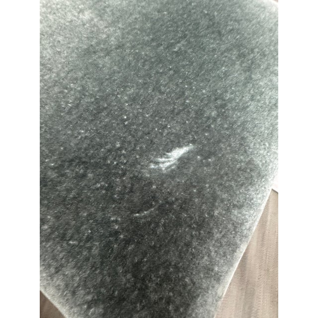 Custom Design Wood + Mohair Barstools, Set of Three For Sale - Image 11 of 12