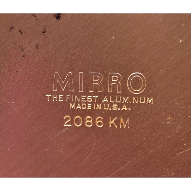 Vintage Mirro Aluminum Decorative Plate For Sale - Image 10 of 10