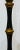 Black Maitland Smith Black and Gilt Floor Candle Stand / Lamp Base With Distressed Finish For Sale - Image 8 of 11