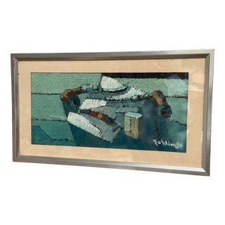 Gunnar Fohlin, Behind the Glass, 1950s, Oil on Panel, Framed For Sale