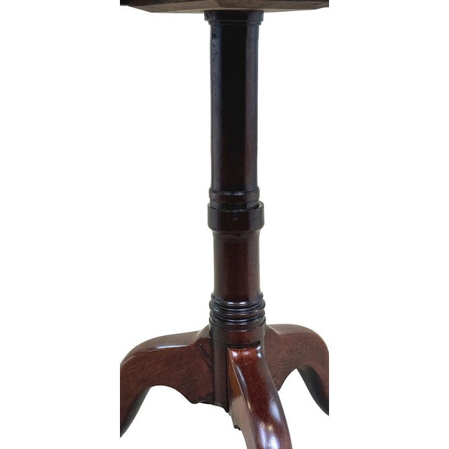 Georgian Octagonal Wine Table in Mahogany, 1760 For Sale - Image 3 of 11