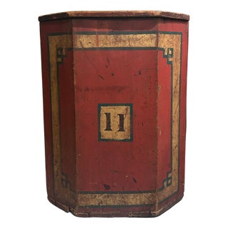 19th C Coffee Bin in Original Paint For Sale