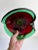 Murano Green and Red Glass Bowl, circa 1950 For Sale - Image 10 of 12